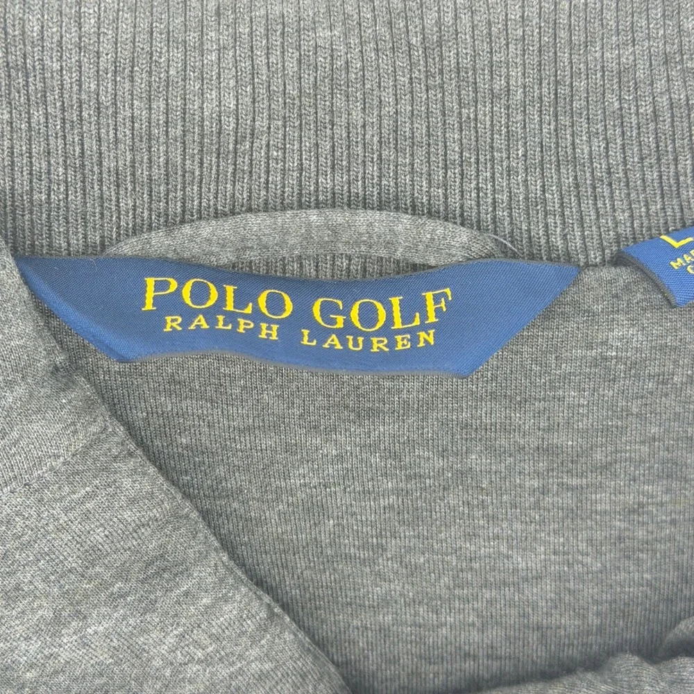 Polo Golf Ralph Lauren Mens Large Gray Quilted‎ Puffer Vest Modal Lyocell Blend